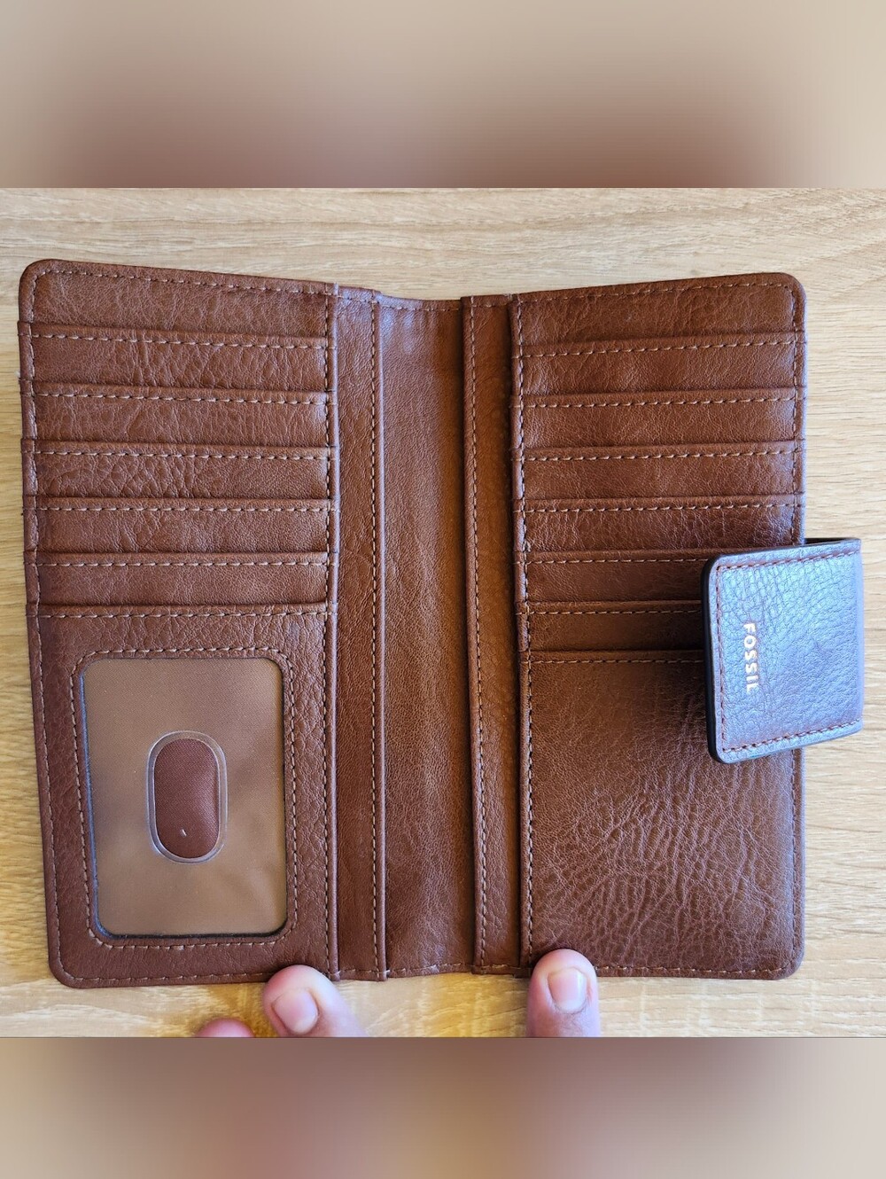 Fossil Chestnut Brown Leather Women's Wallet - Picture 6 of 8